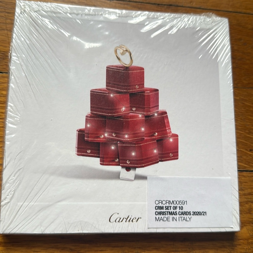 Cartier set of 10 limited edition cards.